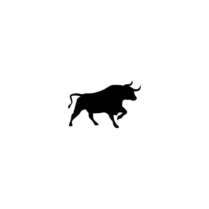 Bull Silhouette Stickers – Farm Animal Decals (2-Pack)