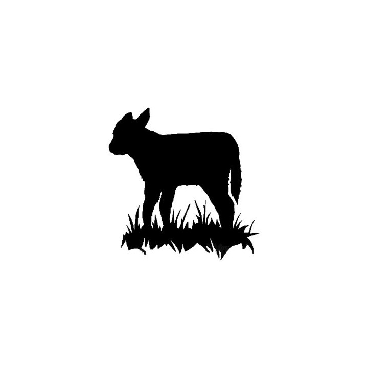 Calf Stickers – Baby Cattle Silhouette Farm Decals (2-Pack)
