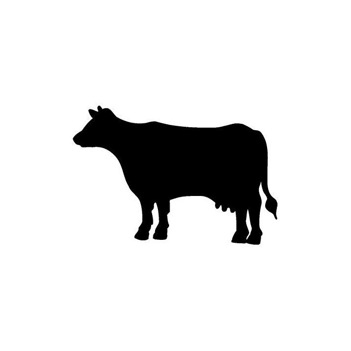 Cow Silhouette Stickers – Farm Cattle Decals (2-Pack)