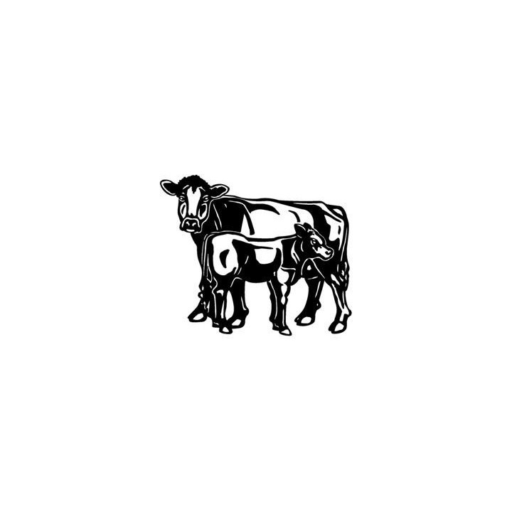 Cow & Calf Stickers – Farm Cattle Decals (2-Pack)