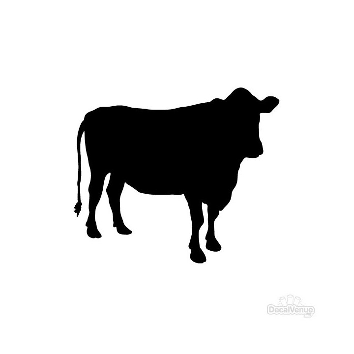 Cow Silhouette Stickers – Cattle Farm Animal Decals (2-Pack)