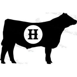 Show Cattle Stickers – Hereford Cow Farm Decals (2-Pack)
