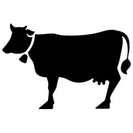 Cow Stickers – Cattle Silhouette Farm Decals (2-Pack)
