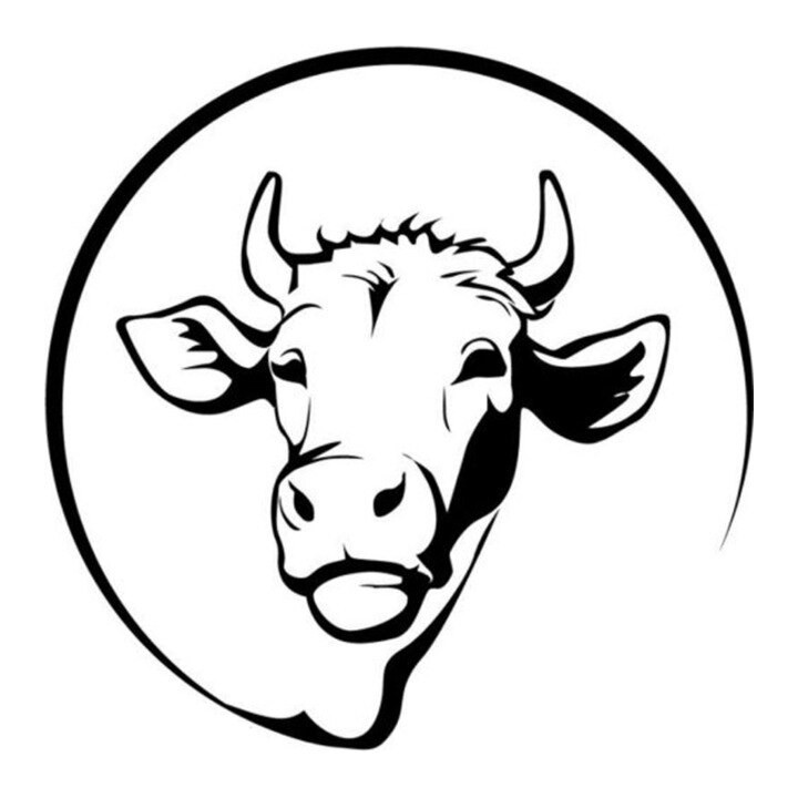 Cow Head Stickers – Cattle Bull Farm Animal Decals (2-Pack)