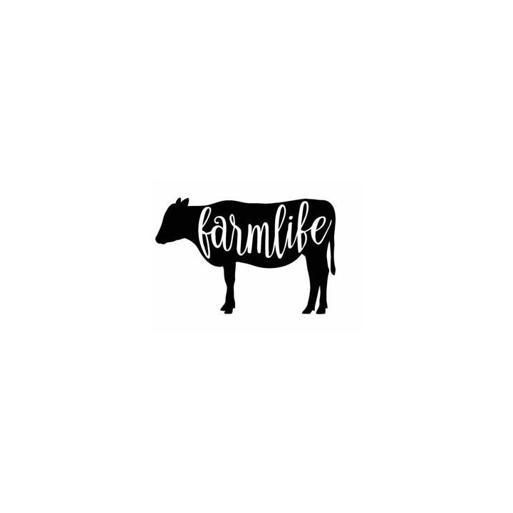 Farm Life Cow Stickers – Cattle Farmlife Decals (2-Pack)