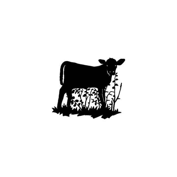 Cow Silhouette Stickers – Dairy Farm Cattle Decals (2-Pack)