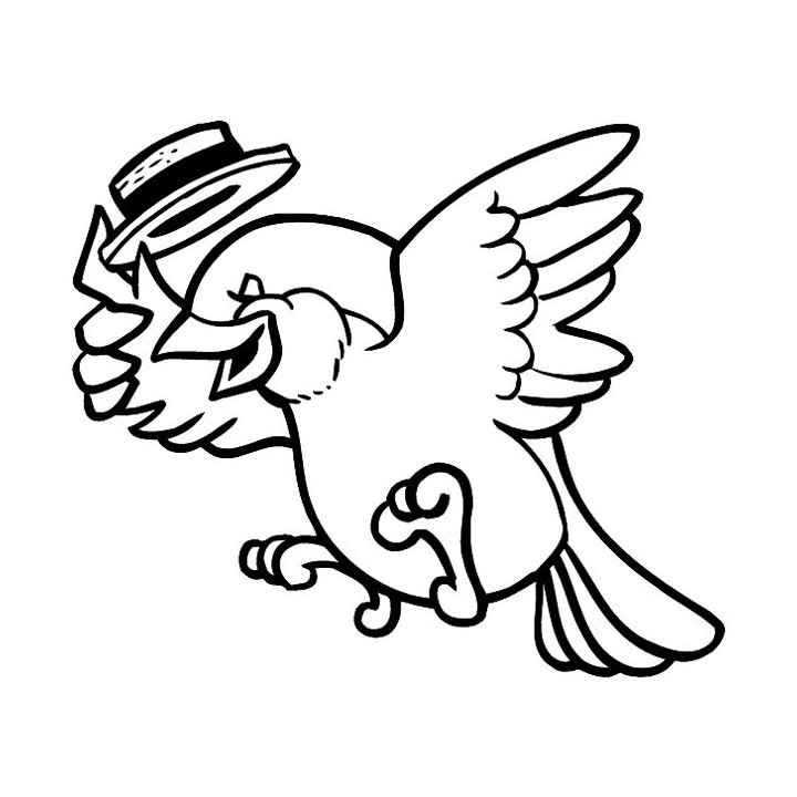 Chicken Stickers – Funny Hen Boater Hat Decals (2-Pack)
