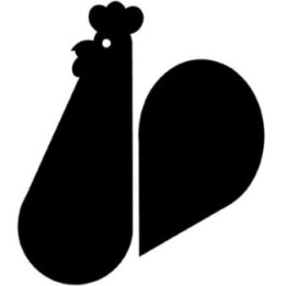 Chicken Silhouette Stickers – Rooster Hen Decals (2-Pack)