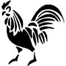 Rooster Cockerel Stickers – Farm Chicken Decals (2-Pack)