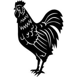 Chicken Rooster Stickers – Farm Cockerel Decals (2-Pack)