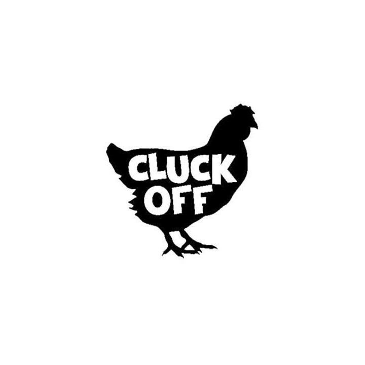 Cluck Off Chicken Stickers – Funny Hen Decals (2-Pack)