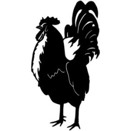 Rooster Cockerel Stickers – Farm Bird Decals (2-Pack)