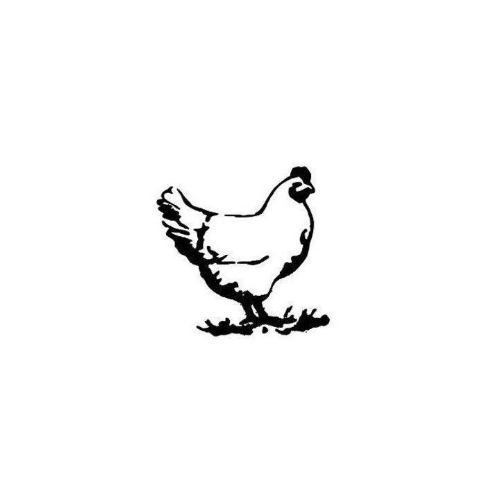 Chicken Hen Stickers – Farm Silhouette Decals (2-Pack)