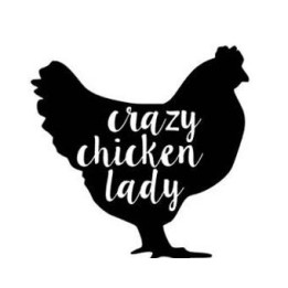Crazy Chicken Lady Stickers – Hen Decals (2-Pack)