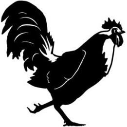 Rooster Chicken Stickers – Cockerel Decals (2-Pack)