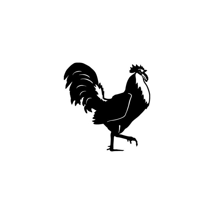Rooster Cockerel Stickers – Farmyard Silhouette (2-Pack)
