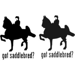 Got Saddlebred? Stickers – Gaited Horse Decals (2-Pack)