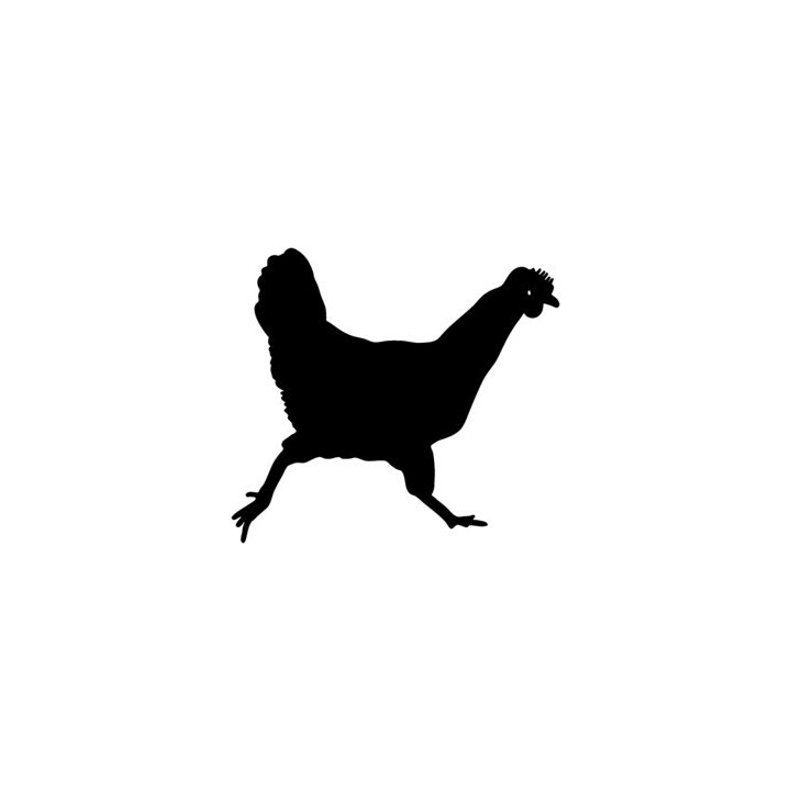 Chicken Stickers – Hen Silhouette Farm Decals (2-Pack)