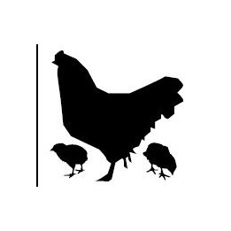 Chicken & Chicks Stickers – Hen Farm Animal Decals (2-Pack)