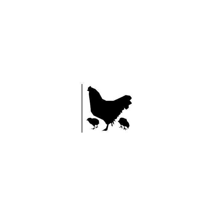 Chicken & Chicks Stickers – Hen Farm Animal Decals (2-Pack)