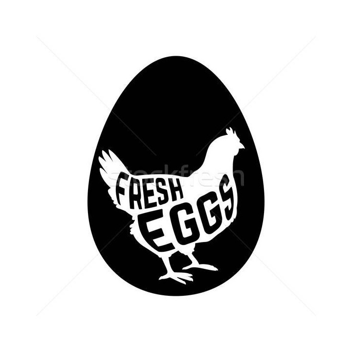 Fresh Eggs Chicken Stickers – Hen Farm Decals (2-Pack)