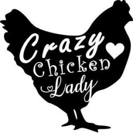 Crazy Chicken Lady Stickers – Hen Decals (2-Pack)