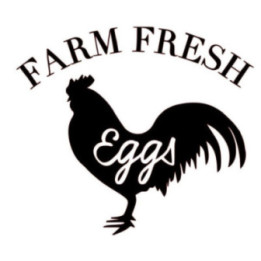 Farm Fresh Eggs Chicken Stickers – Rooster Decals (2-Pack)