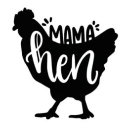 Mama Hen Chicken Stickers – Farm Hen Decals (2-Pack)