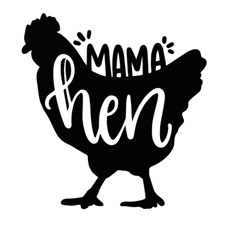 Mama Hen Chicken Stickers – Farm Hen Decals (2-Pack)