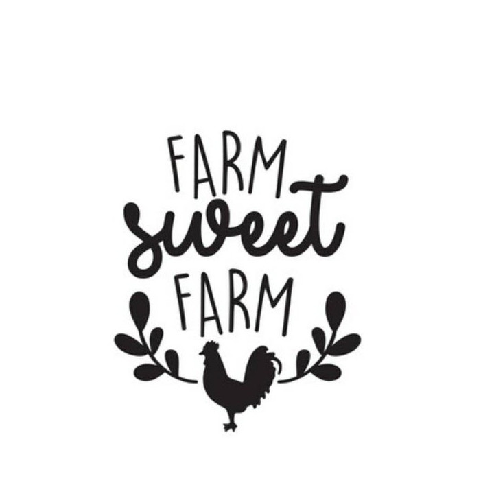 Farm Sweet Farm Stickers – Rooster Farmhouse Decals (2-Pack)
