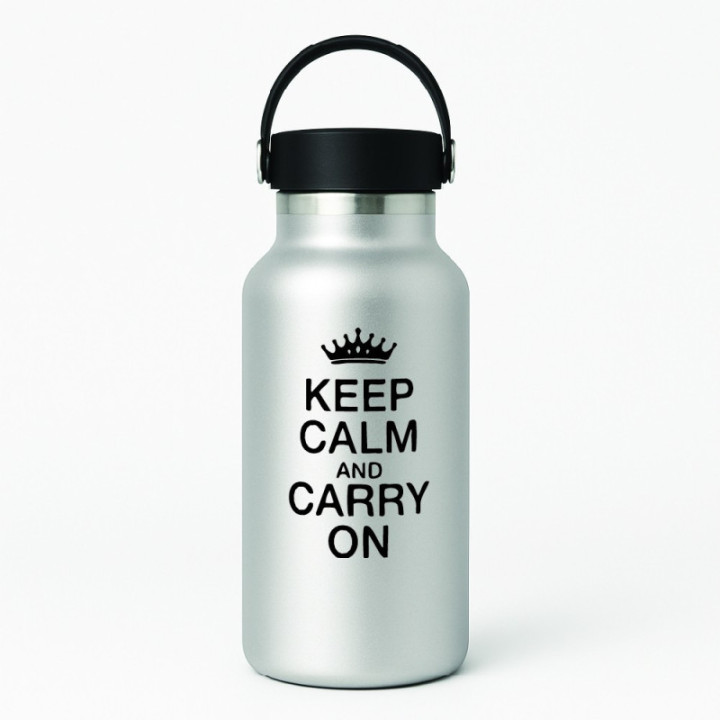 Keep Calm and Carry On Stickers – Crown Decals (2-Pack)