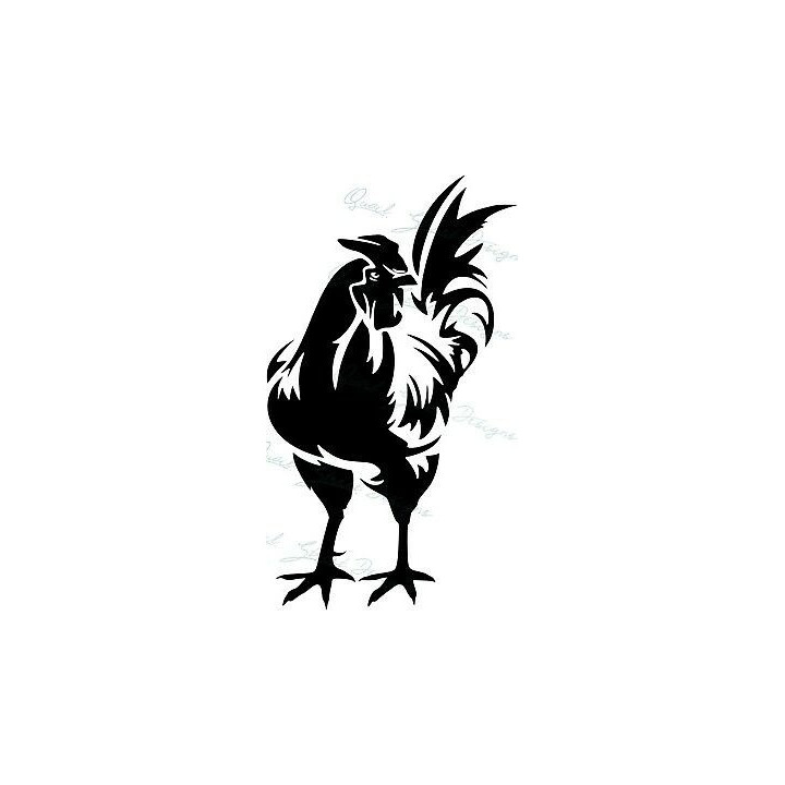 Rooster Stickers – Cockerel Farm Bird Decals (2-Pack)