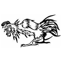 Rooster Chicken Stickers – Cockerel Decals (2-Pack)