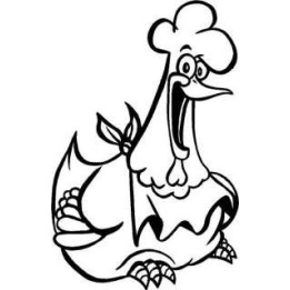 Chicken Stickers – Funny Hen Cartoon Decals (2-Pack)