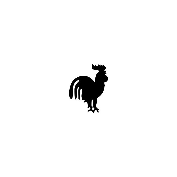 Rooster Chicken Stickers – Cockerel Silhouette Decals (2-Pack)