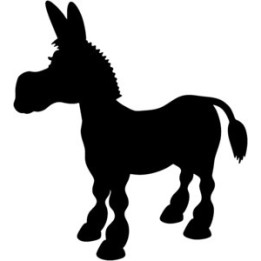 Donkey Stickers – Farm Animal Silhouette Decals (2-Pack)