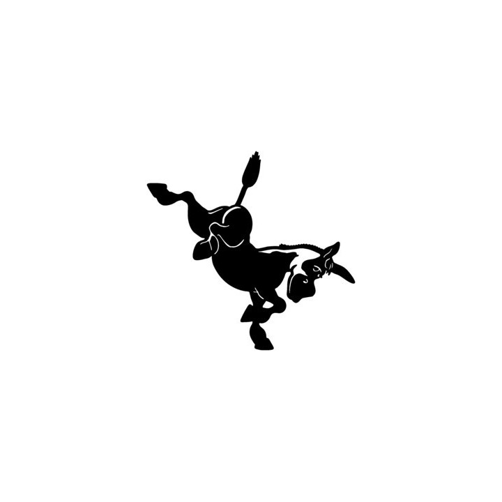 Donkey Stickers – Bucking Donkey Animal Decals (2-Pack)