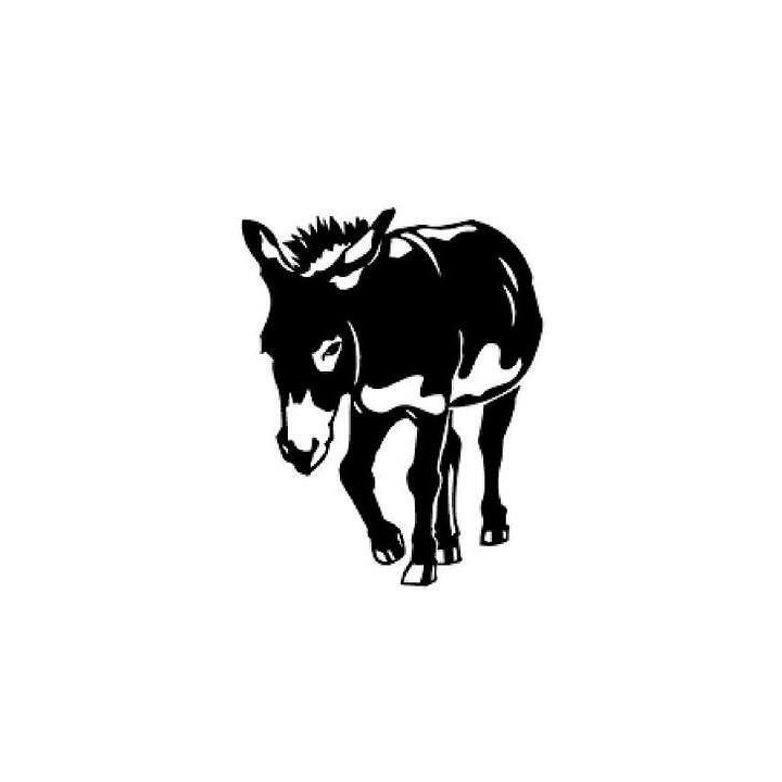 Donkey Stickers – Farm Animal Donkey Decals (2-Pack)