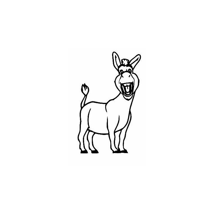 Donkey Stickers – Laughing Farm Animal Decals (2-Pack)