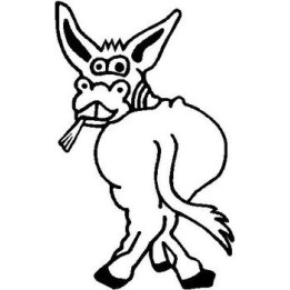 Donkey Stickers – Funny Farm Animal Decals (2-Pack)