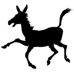 Donkey Stickers – Running Silhouette Decals (2-Pack)
