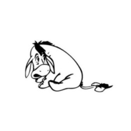Eeyore Stickers – Winnie the Pooh Decals (2-Pack)