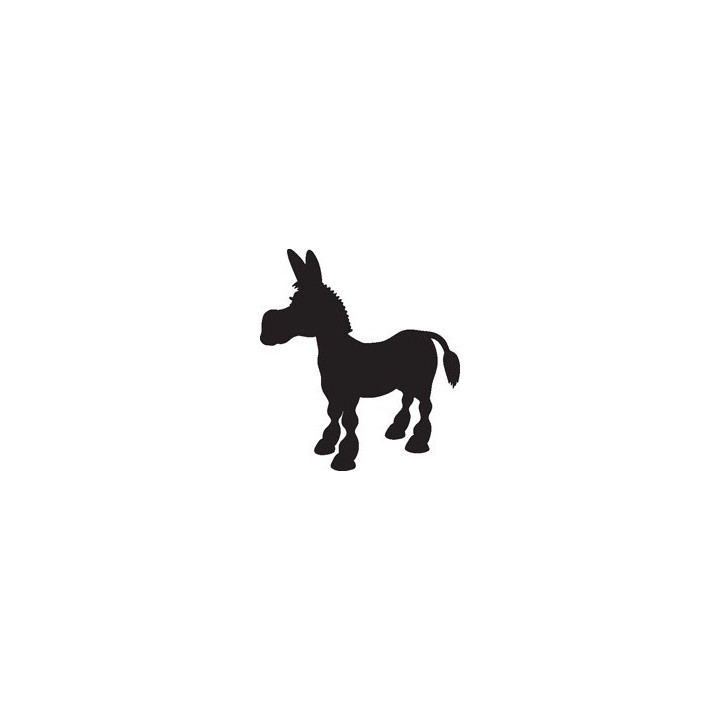 Donkey Stickers – Farm Animal Silhouette Decals (2-Pack)