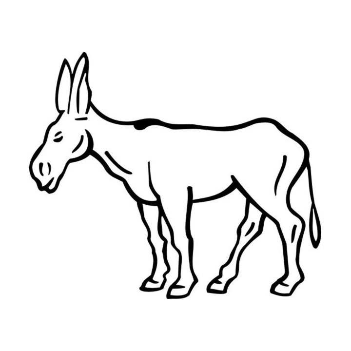 Donkey Stickers – Farm Animal Decals (2-Pack)