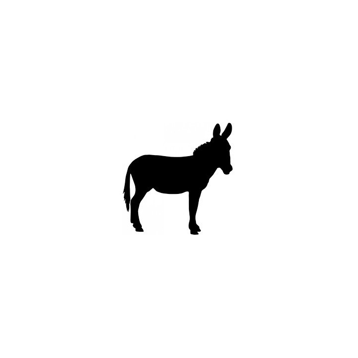 Donkey Silhouette Stickers – Farm Animal Decals (2-Pack)