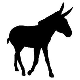 Donkey Stickers – Farm Animal Silhouette Decals (2-Pack)
