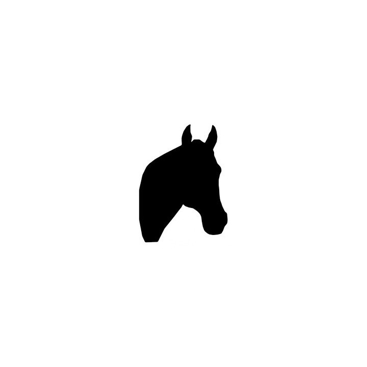 Donkey Head Silhouette Stickers – Livestock Decals (2-Pack)
