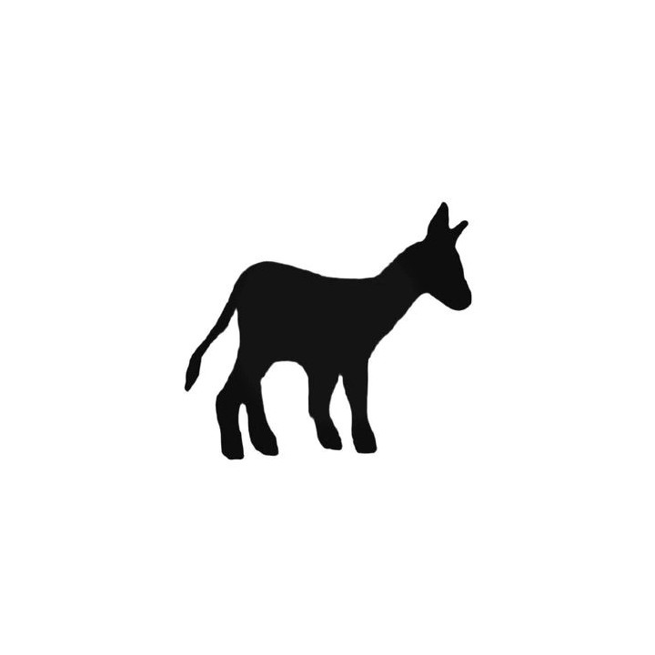Donkey Stickers – Farm Animal Silhouette Decals (2-Pack)