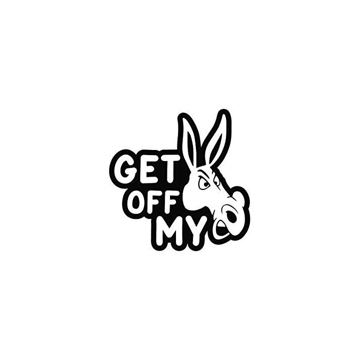 Get Off My Donkey Stickers – Funny Farm Decals (2-Pack)