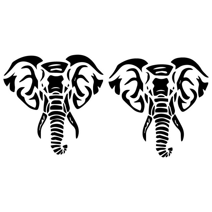 Elephant Vinyl Decal Sticker V111 - DecalsHouse